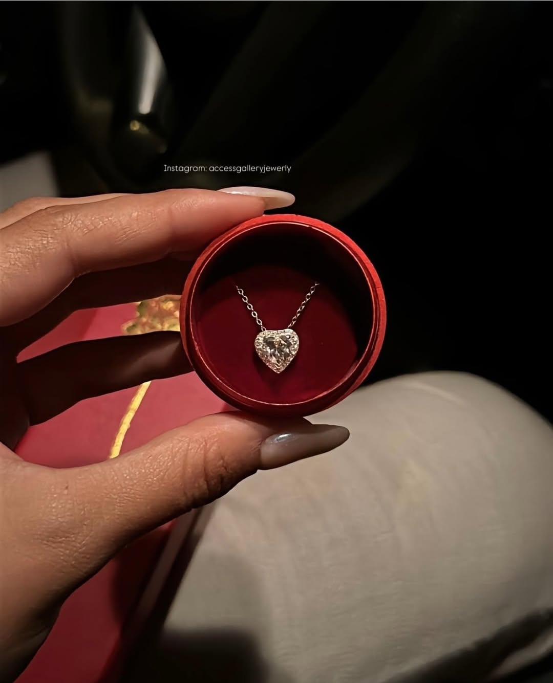 طقم وردة الحب المطلي بالفضة 🌹💍💎