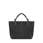 Large Black Textured Tote Bag