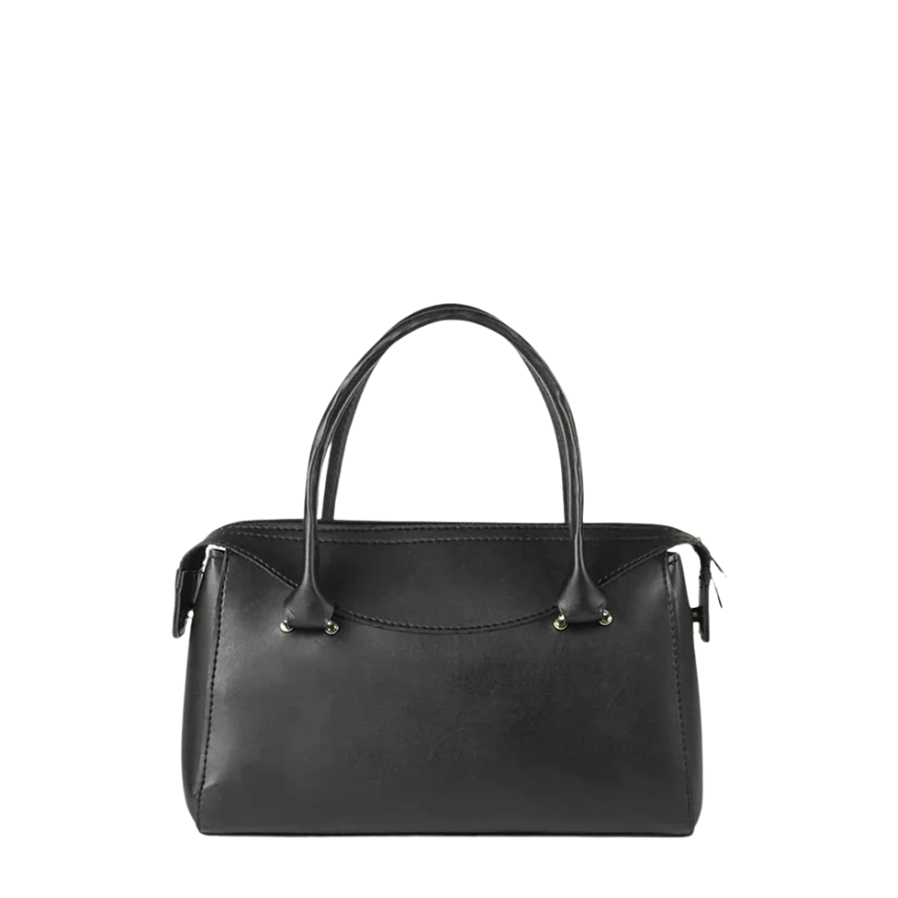 Black Leather Satchel Bag