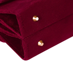 Maroon Velvet Clutch Bag