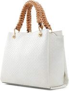 Woven-Textured Shoulder Bag