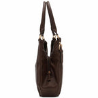 Faux Leather Medium Hobo Bag