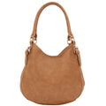 Faux Leather Medium Hobo Bag