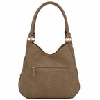 Faux Leather Medium Hobo Bag