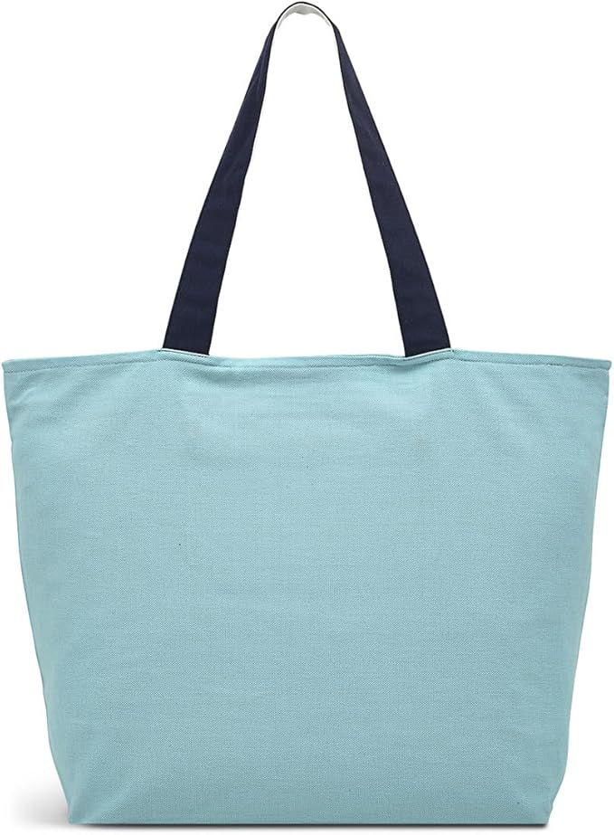 Responsible Large Ziptop Reusable Recycled Canvas Tote