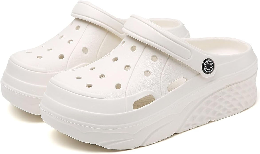 Women's Platform Clogs Slippers Slip On Slide Wedge Sandals for Women