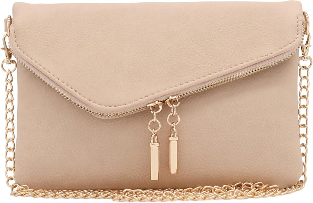 Beige Asymmetrical Flap