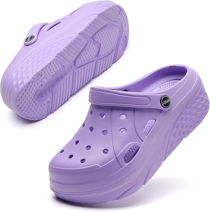 Women's Platform Clogs Slippers Slip On Slide Wedge Sandals for Women