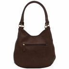 Faux Leather Medium Hobo Bag