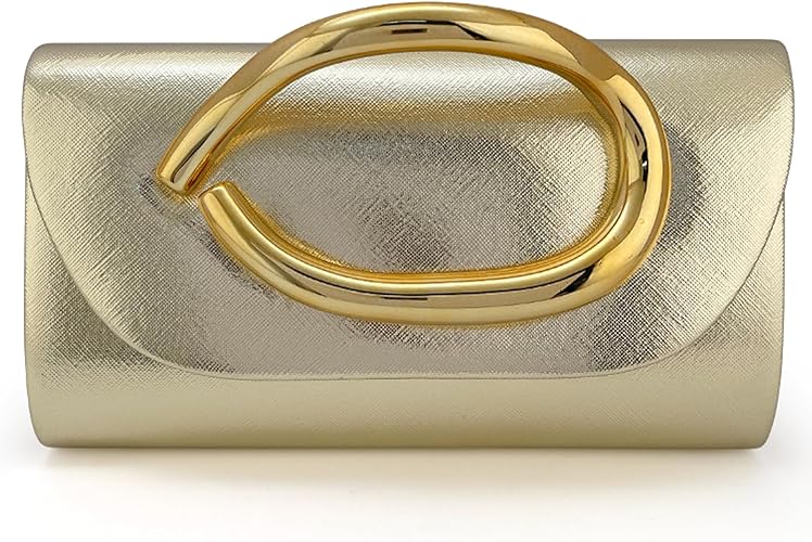 Clutch Trendy Gold Handle