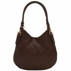 Faux Leather Medium Hobo Bag