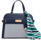 Women's Belted Medium Satchel With Convertible Strap