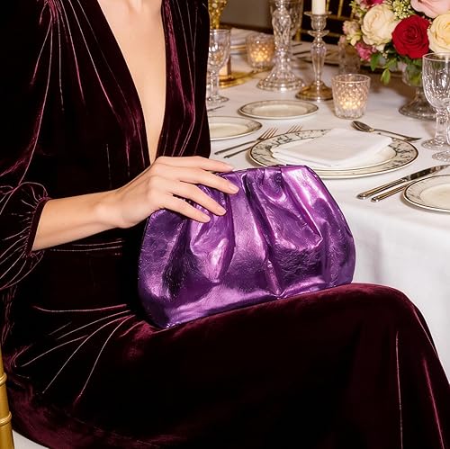 Soft Pleated PU Clutch