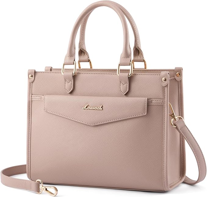 Trendy Satchel Tote Purse, PU Leather Crossbody Shoulder Bag Top Handle for Ladies
