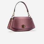 Bamboo Croc Shoulder Bag