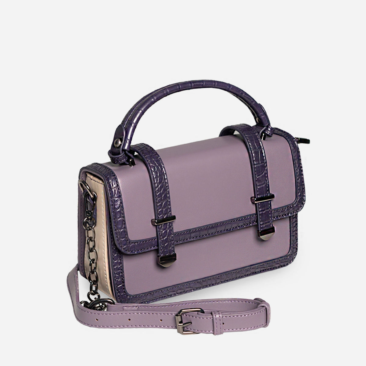 Chroma Croc Shoulder Bag