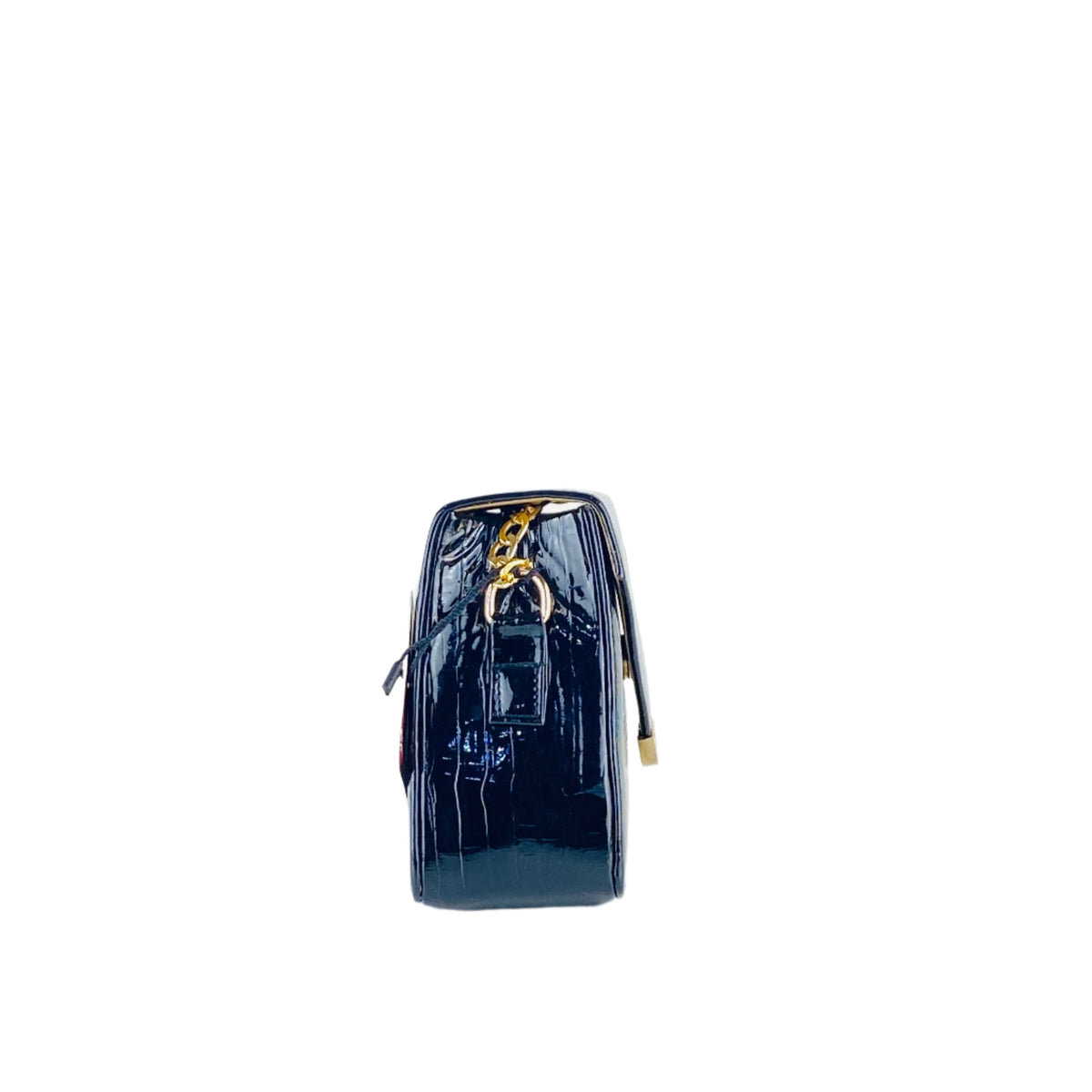 Dark Blue Vee Crossbody