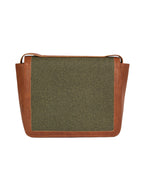 Green & Dark Orange Classic Handbag