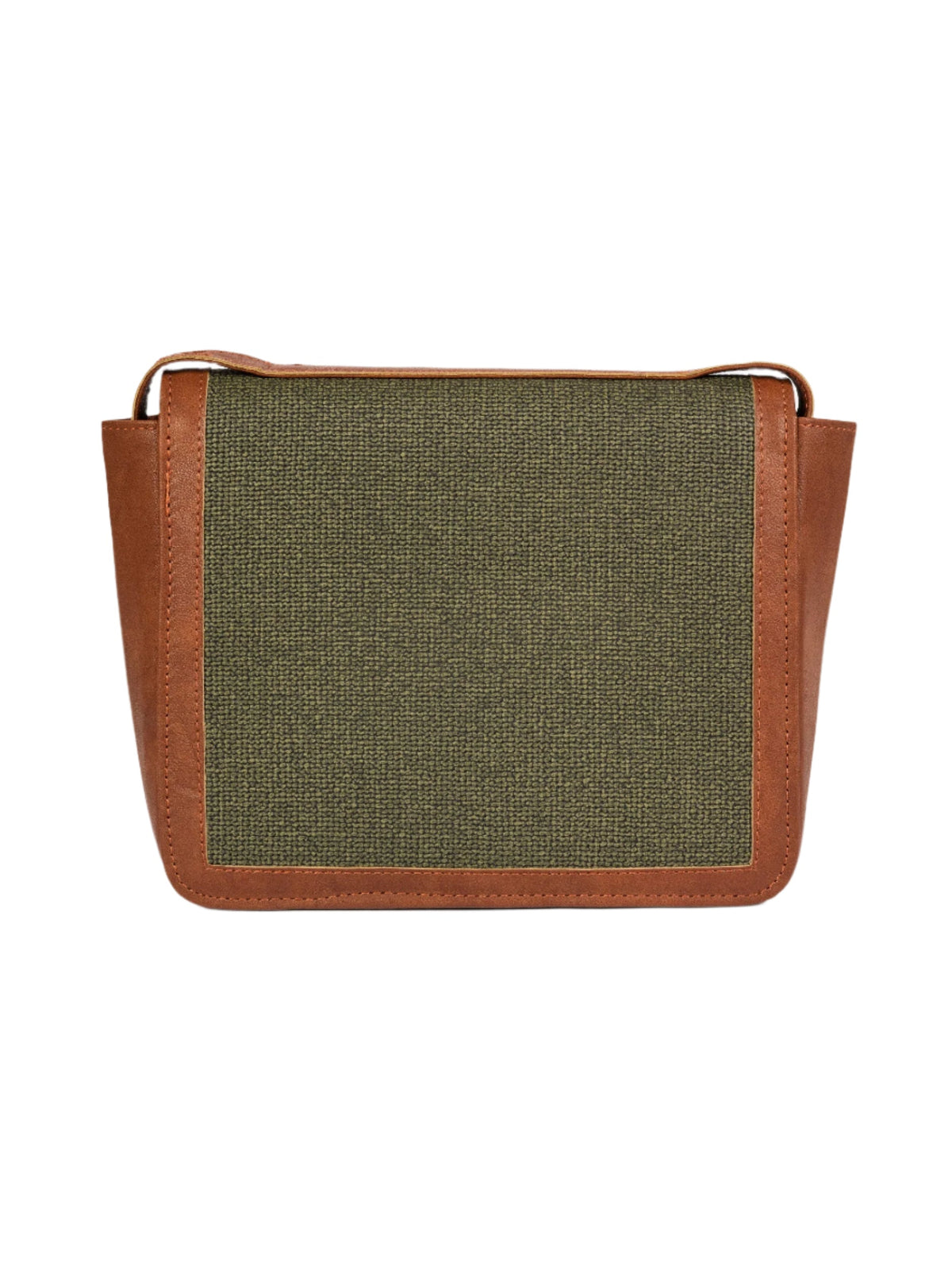 Green & Dark Orange Classic Handbag