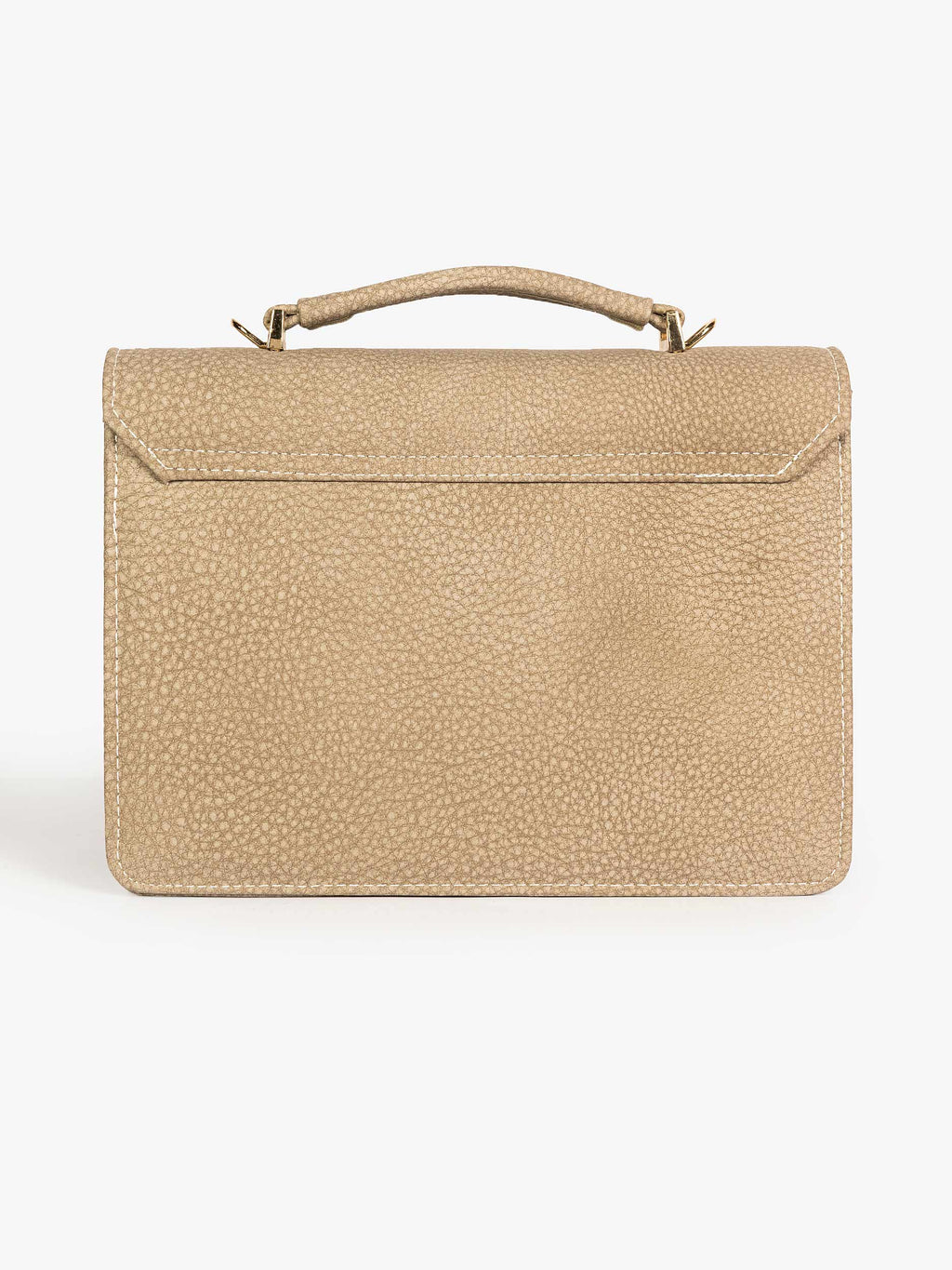 Grey Two-Toned Flap Handbag