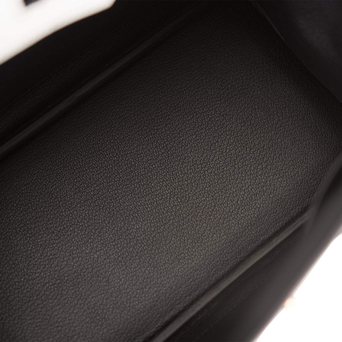 Birkin 25 Gray Perle and Black Chèvre Brushed Gold Hardware