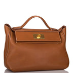 Hermes Fauve Barenia Faubourg 24/24 Bag 29cm Gold Hardware