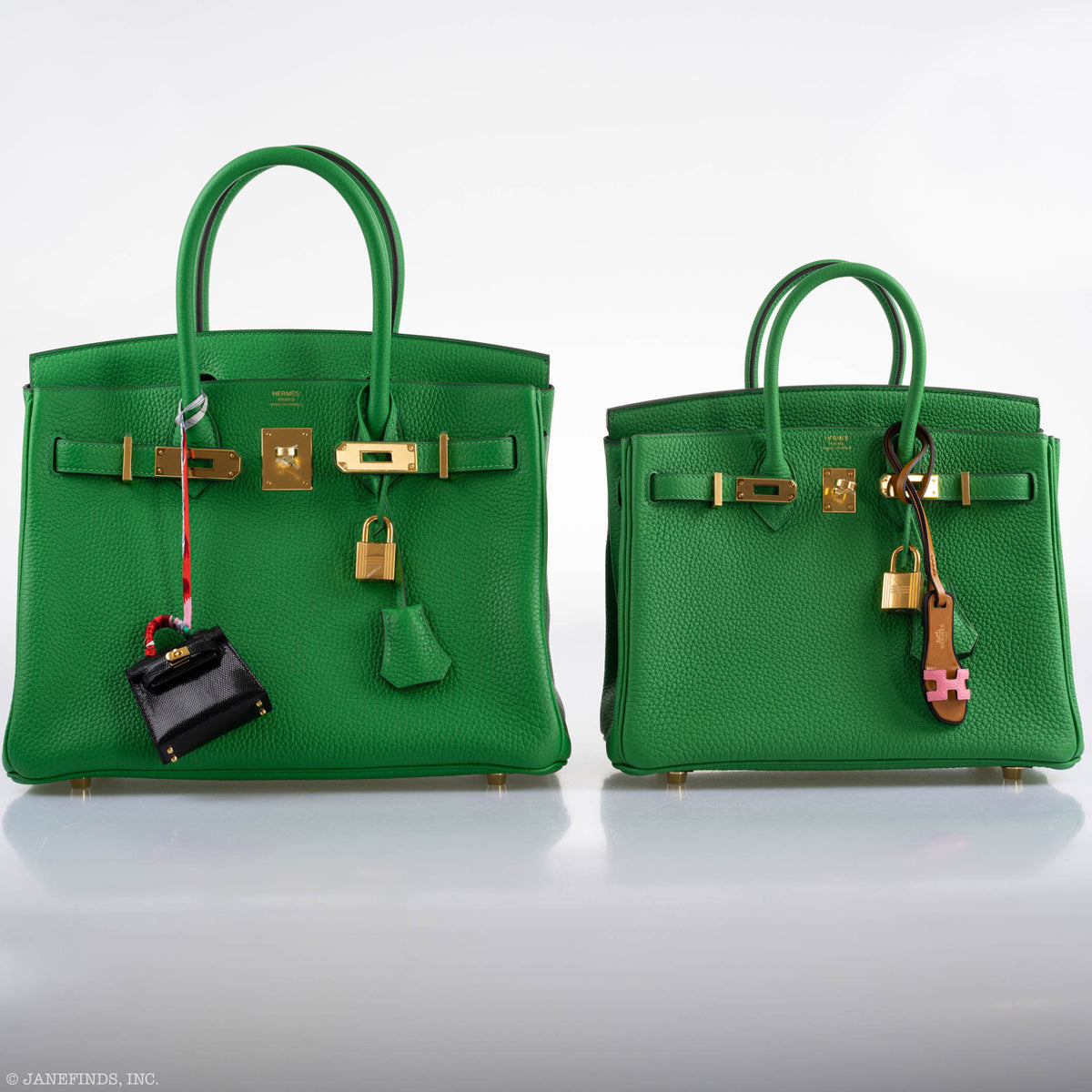 Hermes Birkin 25 Bambou Green Togo with Gold Hardware - 2020, Y