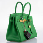 Hermes Birkin 25 Bambou Green Togo with Gold Hardware - 2020, Y