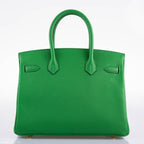 Hermes Birkin 25 Bambou Green Togo with Gold Hardware - 2020, Y
