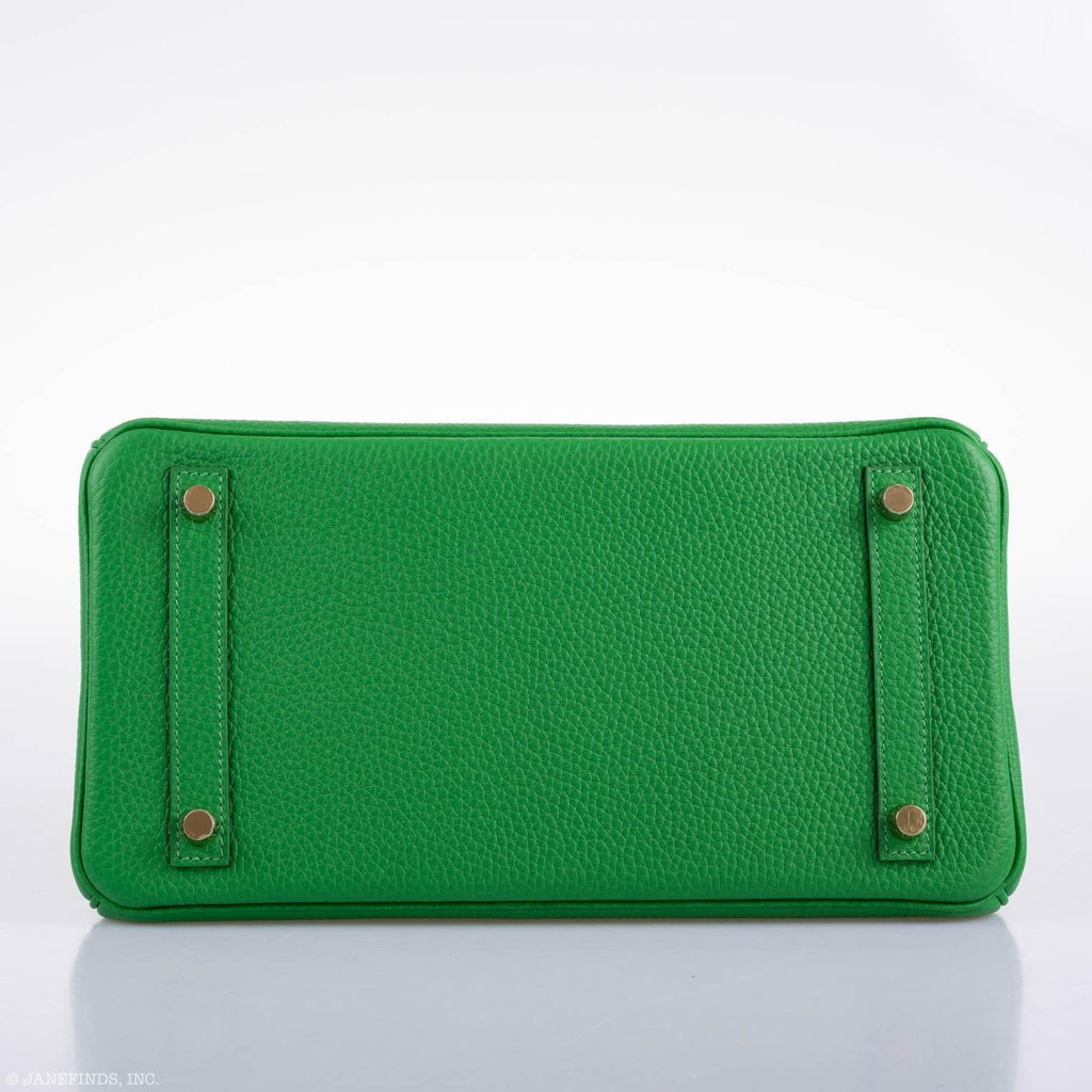 Hermes Birkin 25 Bambou Green Togo with Gold Hardware - 2020, Y