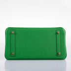 Hermes Birkin 25 Bambou Green Togo with Gold Hardware - 2020, Y