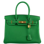 Hermes Birkin 25 Bambou Green Togo with Gold Hardware - 2020, Y