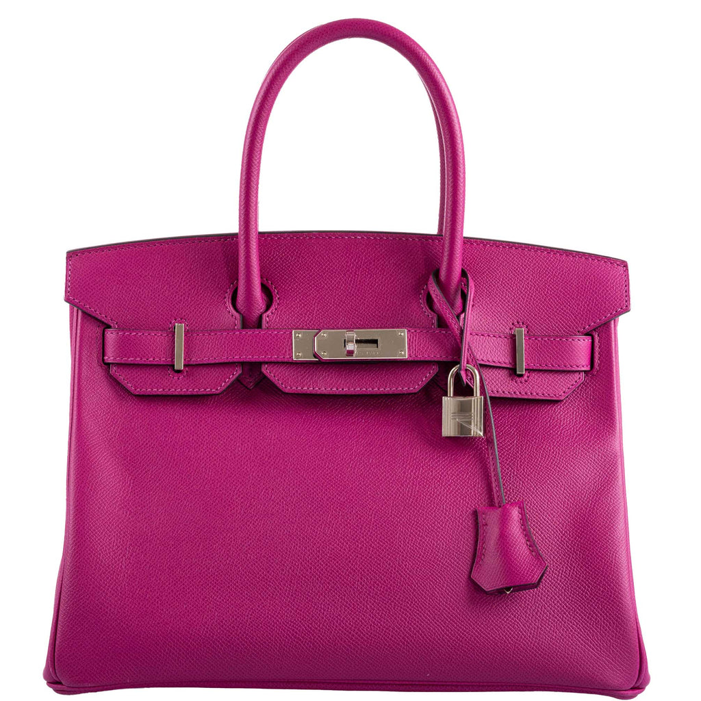 Hermes Birkin 30 Rose Pourpre Epsom with Palladium Hardware - 2018, C