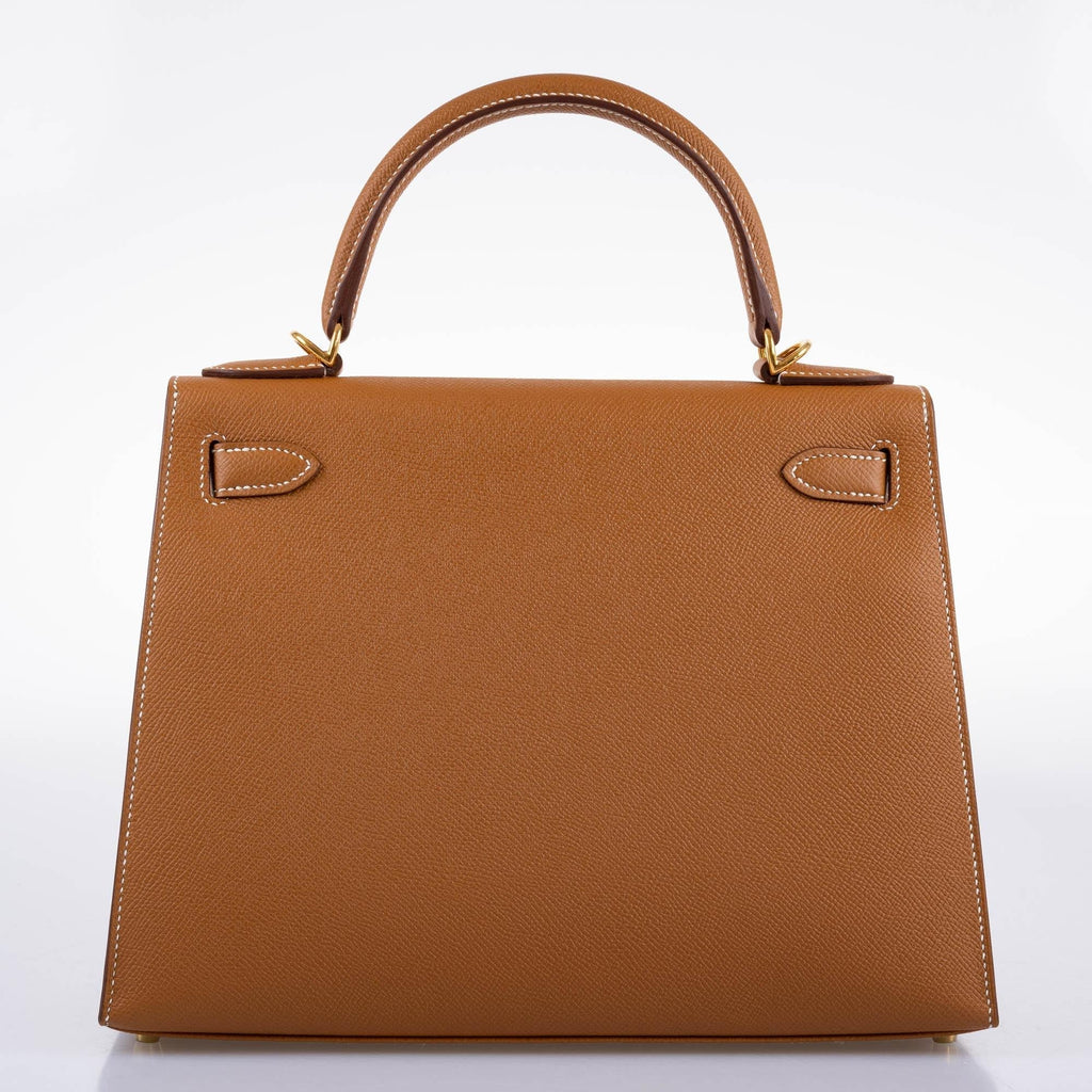Hermes Kelly 28 Sellier Gold Epsom with Gold Hardware - 2020, Y