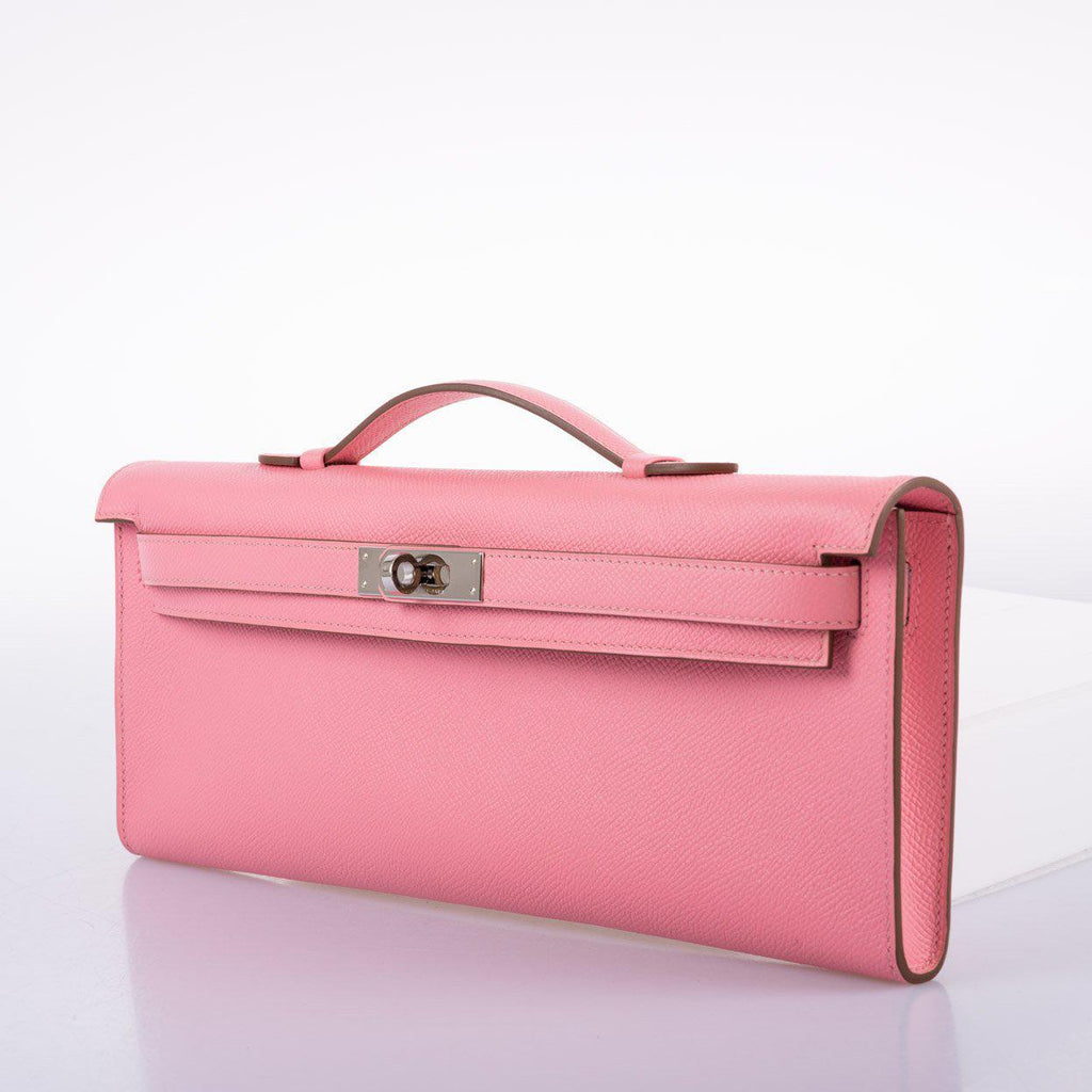 Hermes Kelly Cut Rose Confetti Epsom leather Palladium Hardware - 2015, T