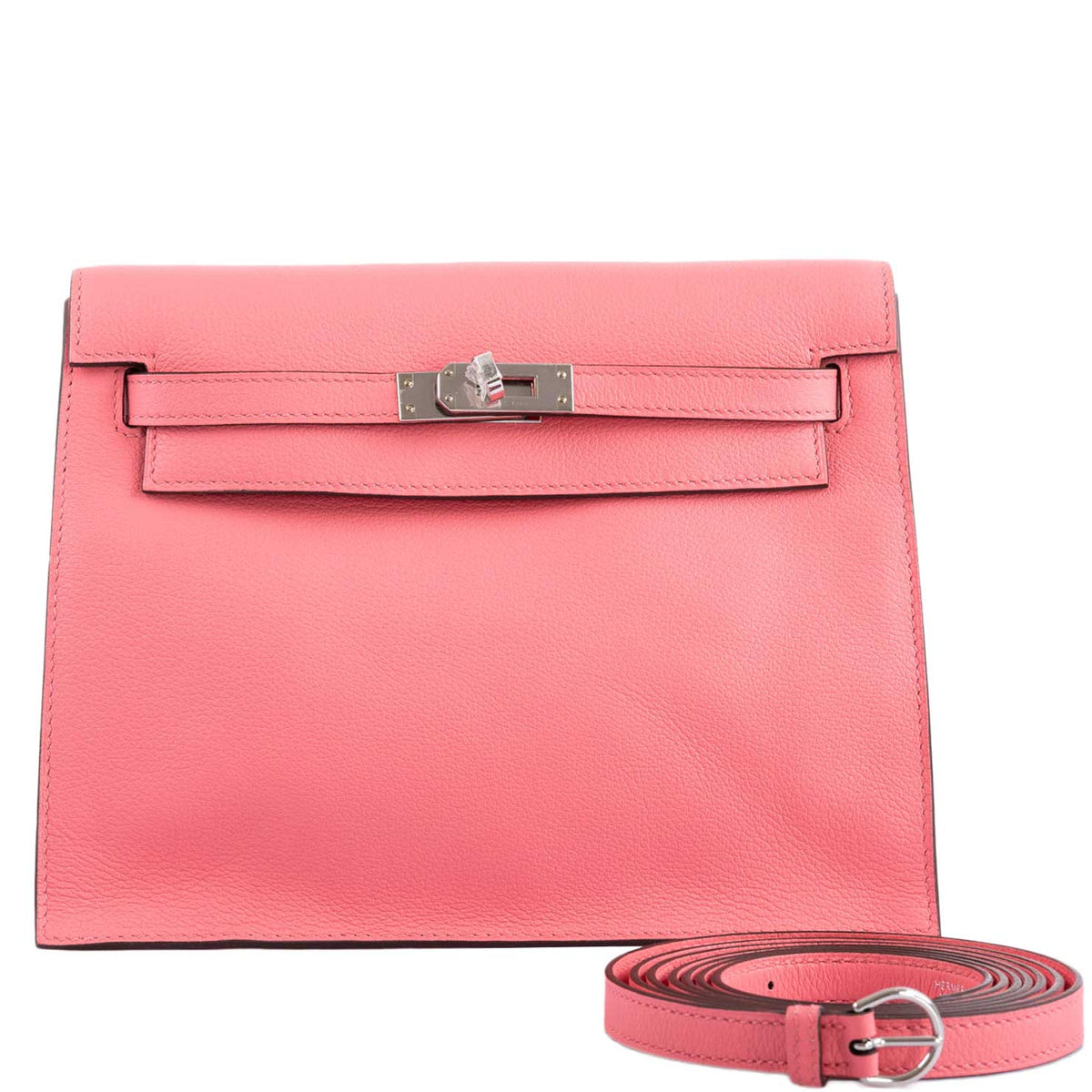 Hermes Kelly Danse II Rose D'ete Evercolor leather Palladium Hardware - 2020, Y