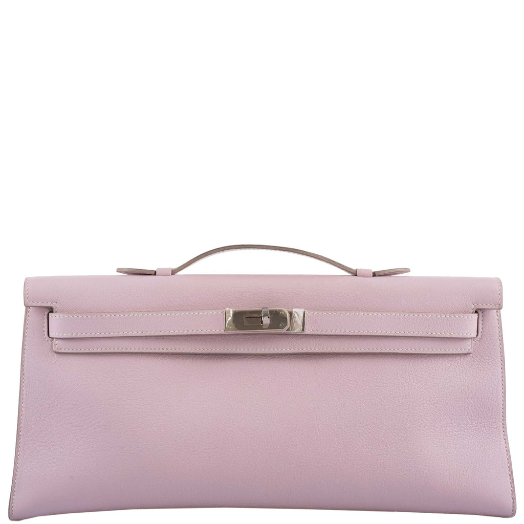 Hermes Kelly Longue Rose Dragee Evergrain with Palladium Hardware - 2007, K Square
