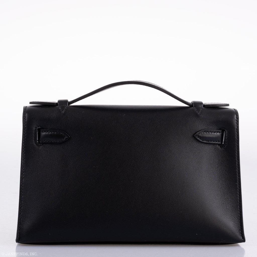 Hermes Kelly Mini Pochette Black Swift leather Gold Hardware - 2020, Y