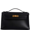 Hermes Kelly Mini Pochette Black Swift leather Gold Hardware - 2020, Y