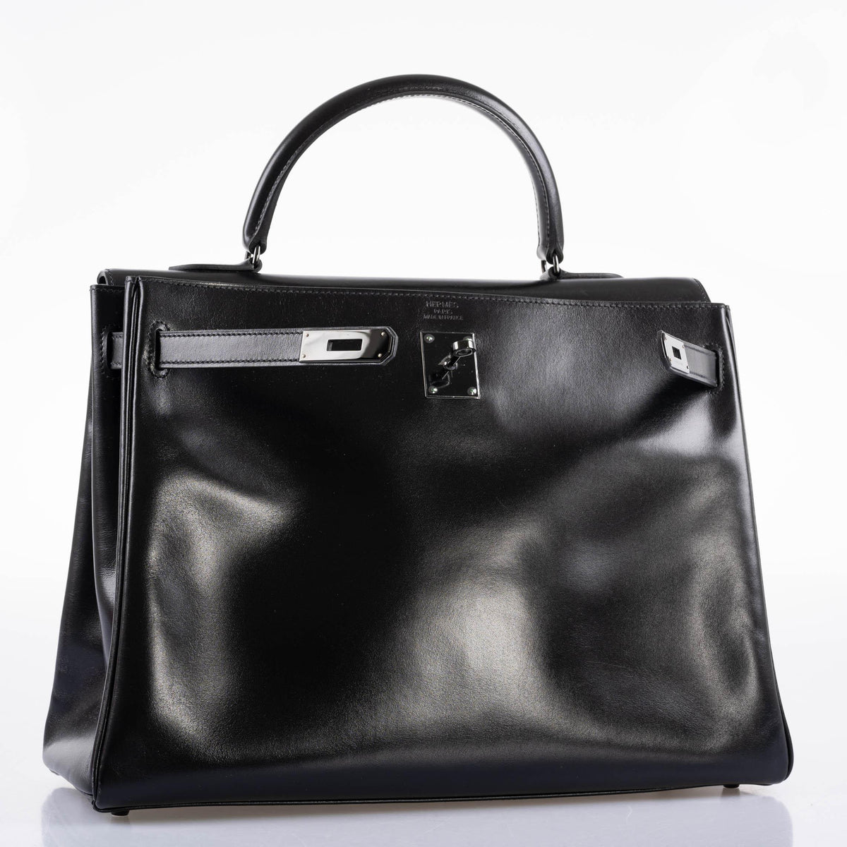 Hermes So Black Kelly 35 Retourne Black Box Leather PVD Hardware - 2011, O Square