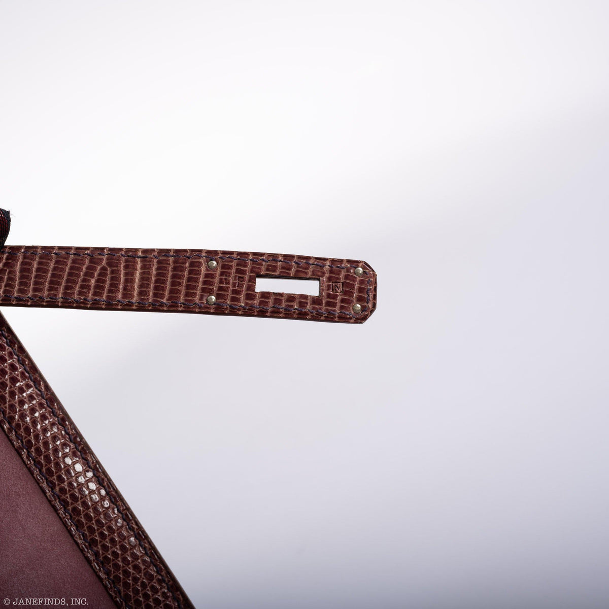 Hermes Unique HSS Kelly 32 Sellier Rose Indienne Doblis Suede & Mauve Lizard with Palladium Hardware - 2012, N Square