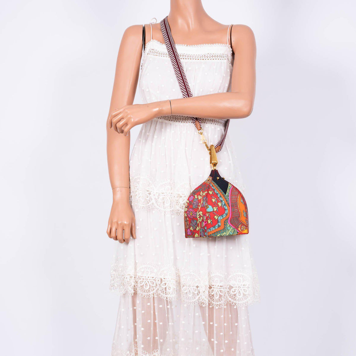 Hermes Unique Silk ‘Art des Steppes’ Yurt Runway Bag - 1991