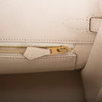 Hermes Birkin 25 Craie Togo Gold Hardware