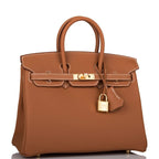 Hermes Birkin 25 Gold Togo Gold Hardware