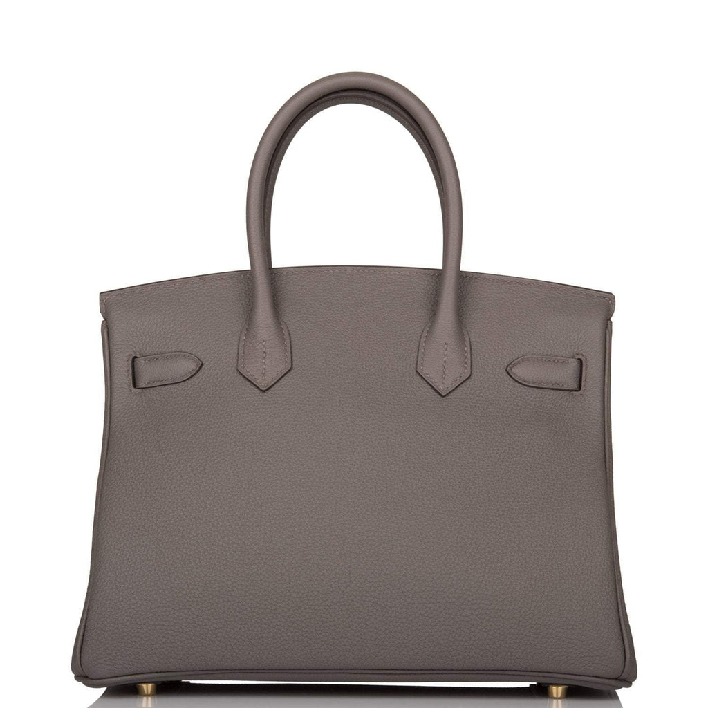 Hermes Birkin 30 Etain Togo Gold Hardware