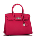 Hermes Birkin 30cm Framboise Togo Palladium Hardware