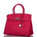 Hermes Birkin 30cm Framboise Togo Palladium Hardware