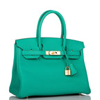 Hermes Birkin 30cm Menthe Togo Gold Hardware