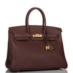 Hermes Birkin 35 Havane Clemence Gold Hardware