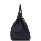 Hermes Birkin 40 Bleu Nuit Togo Gold Hardware
